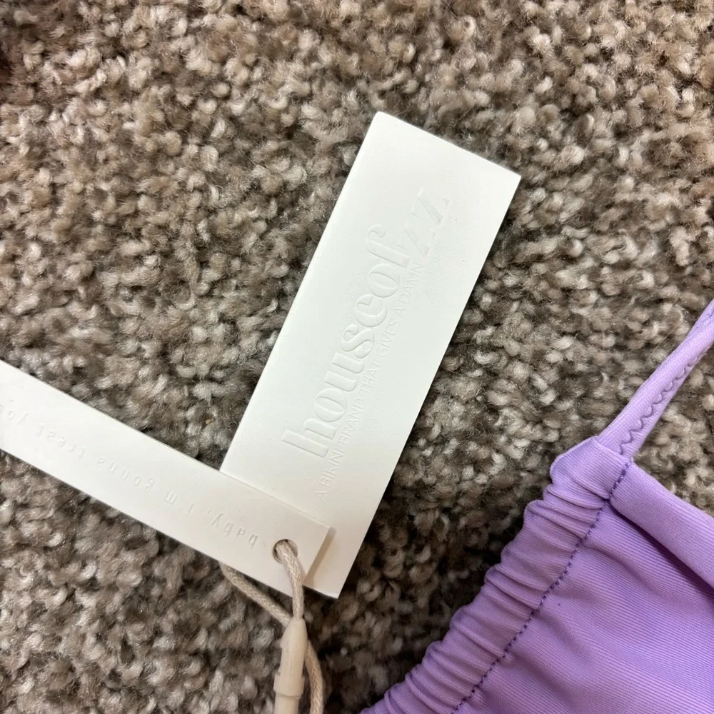 House of ZZ Palmer Multiway Bikini Top - Aura Lavender Purple NWT XL - Picture 7 of 7